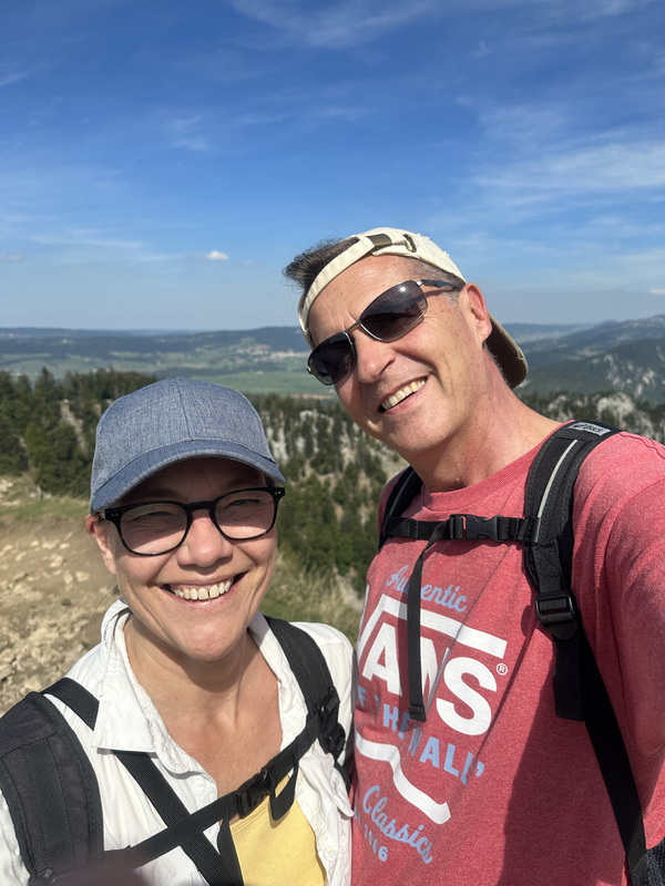 Selfie auf dem Creux du Van 